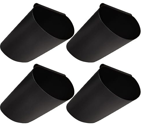 Cabilock 4 Stück Wagenbehälterbecher Trolley-korb Hängender Abfallbehälter Make-up-pinselhalter Mini-mülleimer Hängende Eimer, Hängende Behälter Wandpflanzgefäß Plastik Rollwagen Haushalt