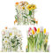 VSCO 120 Stück Transparente Dekorative Aufkleber, Scrapbooking Sticker Blumen Pflanze Naturthemen PET Vintage Stickers für Laptop Tassen Gepäck Fotoalbum Notizbuch Tagebuch Grußkarte Umschlag (Stil A)