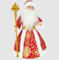 OLYMP DED Moroz, Dekofigur Weihnachtsmann in Rot-Gold mit Bonbonbehälter 40 cm