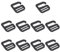 OLYCRAFT 10 ganci a G da 20 mm, fibbie regolabili in lega di zinco, fibbie a sgancio rapido per borse, cinture, collari per cani, Metallo