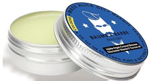 Mass Aliya Oil Bartbalsam für Herren, 100 % rein und natürlich, Pflege ohne Ausspülen, mit Shea, Argan, Jojoba, Kokosnuss und Vitamin E. Glättet, pflegt und spendet Feuchtigkeit für Bart und