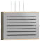 An der Wand montiertes Router-Rack, WLAN-Router-Box, stanzfreie Router-Halterung, Router-Rack, 2 Ebenen, verstellbares Kabel-Versteckbox-Aufbewahrungsregal für Wanddekoration (Farb
