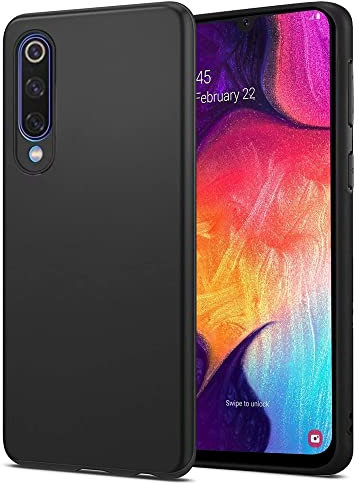 Posdou Hülle für Samsung Galaxy A50/A50s/A30s Handyhülle, Ultradünne Weich TPU Silikon Telefonhülle Kompatible mit SamsungA30s, Stoßfest Anti-Scratch Gummi Case Cover Galaxy A50s Schutzhülle, Schwarz