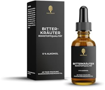 Bitterkräuter Tropfen • Alkoholfreie Bitterkräuter-Tinktur • zur Verdauungsunterstützung • 12 ausgewählte Kräuter & Gewürze • hohe Bioverfügbarkeit • 50ml