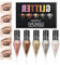 5 Farben Diamant Flüssiger Eyeliner Glitzer Set, Langlebiger Wasserdichter Sparkling Eyeliner Set, Metallic Schimmer Liquid Eyeliner, Glitzernder Lidschatten Set für Makeup Festival Party (A)