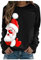 NNGOTD Batik Pullover Damen Oversize Sport Sweatshirt Damen Kurzarm Hoodie Damen lang schwarz leichte Lange Jacke Damen Weste Damen dünn Damen Langarmshirt große größen Weihnachtspulli Langarm Tops