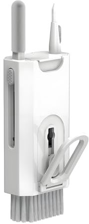 QUMOX 8-in-1 Multifunctional Cleaning Kit for Electronics, Keyboard Cleaning Brush, Screen Cleaner, Headphone and AirPods Cleaner, Compact and Portable Design