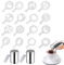 Spargizucchero in Acciaio Inox con Coperchio,Polvere Shakers Setacci per Farina Cacao Cannella,2 Pezzi Agitatore per Polvere di Cacao in Acciaio Inox con 16 Stampi per Caffè Tokaneit