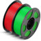 ANYCUBIC Refill High Speed PLA und Spool Kit, Bis zu 600 mm/s Hohe Geschwindigkeit 3D Drucker Filament, Intelligente Identifikation 2KG Rot Klassisch Grün