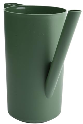 B2C Plastic Plant Watering Can Jug Indoor 2L for houseplant Lightweight Matt Finish Modern Long Spout Large handle (Pine Green)