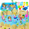 Kinetic Sand Set für Jungen Mädchen: Kinetischer Sand Aktivitäten für Kleinkinder - Magic Sand Sensorisch Sandspielzeug Spielsand für Jungen Mädchen Alter 3 4 5 6 7+ Jahre Alt (Mermaid-A)