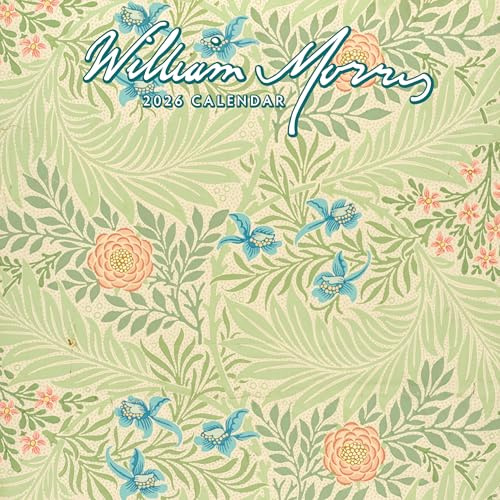 William Morris Wandkalender 2026, quadratisch, von Red Robin Publishing