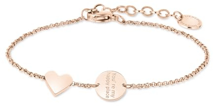 LIEBESKIND Berlin Damen Armband LJ-1762-B-20 aus Edelstahl in IP Roségold
