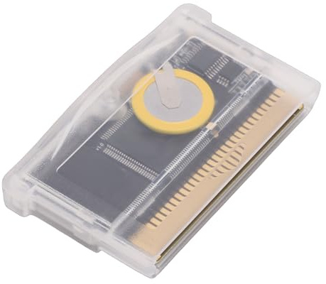 Garsent Flash-Cartridge für GBA mit Echtzeituhr (RTC) und Solarsensor, Wiederbeschreibbare 32-MB-Cartridge mit 1 MB, Kompatibel mit GBxCart/Joey Jr-Brennern für -Spiele