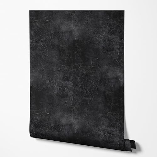GP TONER Vliestapete Lederoptik Schwarz Modern Wandtapete Wohnzimmer Schlafzimmer Flur Industrial Stil Vintage Look Struktur Optik Elegantes Design UV-beständige Tapete 5m x 0,5m