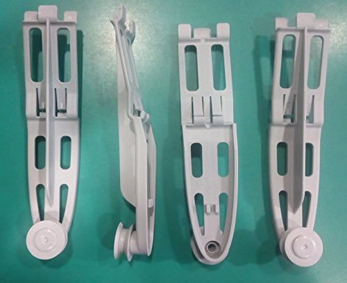 4 Ruote e supporti originali cestello superiore lavastoviglie WHIRLPOOL W772 W77/2
