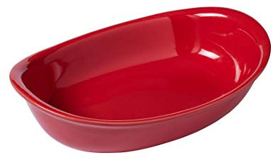 Pyrex Supreme Fuente para horno Cerámica, rojo, 31 x 21 cm