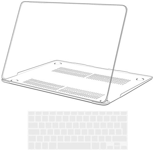iNeseon Custodia Compatibile con 2015-2017 MacBook 12 Pollici (A1534), Protettiva Cover Rigida Case e Copertura Tastiera per MacBook 12 Retina, Cristallino