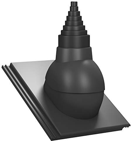 Dachdurchführung für Gerätemasten Ø19–90 mm – Braas - Tegalit Protegon für TV-Antenne, Satellit, Blitzschutz, Kommunikation, Dachdurchgang mit EPDM-Dichtung (RAL 7021 - Anthrazit)