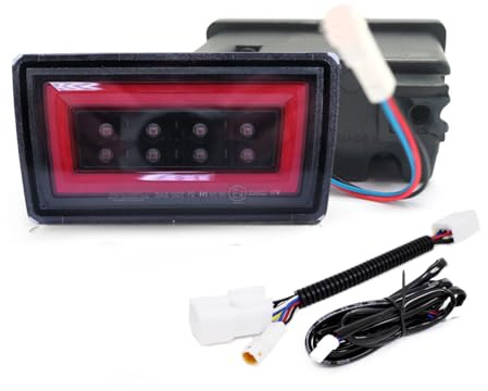 GAZOZ PERFORMANCE F1 Clear Lens LED Rear Fog Light Kit - Plug and Play Brake Light Compatible With 2015-2021 Subaru WRX STI Red Bar - Functions as Tail Lamp & Brake Lamp