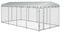 vidaXL Outdoor Hundezwinger mit Überdachung 7,6x3,8x2,3m Hundekäfig Hundehütte