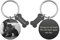 Zysta Personalized Text & Fotogravur - Edelstahl Rund Dog Tag Schlüsselanhänger Hund Tier Knochen keychain Schlüsselbund (Mit Foto & Text gravur)