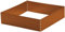 Premium Rasenkante Square 40x40 cm Corten Beetumrandung Rasenbegrenzung Beeteinfassung 1 Stück von Gartenwelt Riegelsberger