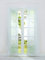 HeichkelL Schiebegardinen 2er-Set Einfarbige Flächenvorhänge Gardine Voile Halbtransparenter Schiebevorhang, Klettband und Beschwerungsstangen, Weiß, Jedes Stück BxH 57x175 cm