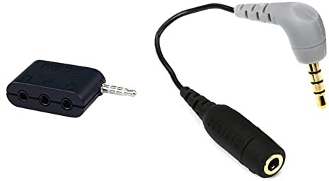 Rode SC6 Adaptateur Double entrée TRRS vers Sortie Jack 3,5 mm & SC4 Adaptateur pour VideoMic