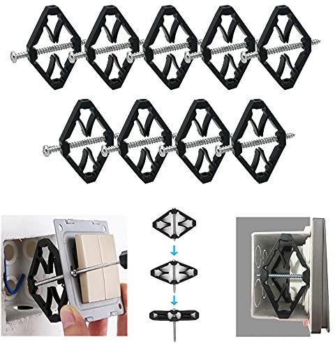 CTRICALVER 9 pz 86 Tipo Interruttore Cassette Riparatore Supporto Rod Elettricista Accessori Montaggio A Parete Interruttore Scatola Strumento di Riparazione