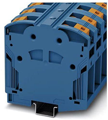PHOENIX CONTACT PTPOWER 185 P BU Hochstromklemme, 1500V DC / 1000V AC Nennspannung, 309A Nennstrom, Power-Turn-Anschluss Anschlussart, 31 mm Breite, NS 35/15 Montageart, Blau, 3 Stück