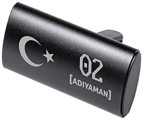 Auto Logo Parfüm Lufterfrischer Türkei Flagge Duft Spender Auto Emblem Duftspender Auto Entlüftungs-Parfüm Klimaanlage, Geruch Entfernen, Araba Kokusu Parfüm 02 Adiyaman
