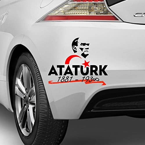 myrockshirt Kemal Atatürk Atatürk Türkei türkische Aufkleber Sticker Autoaufkleber 30 cm Türkei Gründer