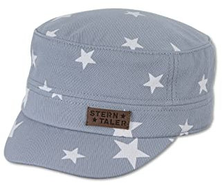 Sterntaler Baby Unisex Baby Cap Worker Cap Sterne - Baby Baseball Cap, Kinder Basecap, Kindermütze - aus Baumwolle - himmelblau, 53