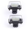 QKLsudua Lot de 2 lampes LED blanches pour plaque d'immatriculation compatibles avec Peu-geot 308 206 207 306 307 308 406 407 5008 Part-ner 1993-2012