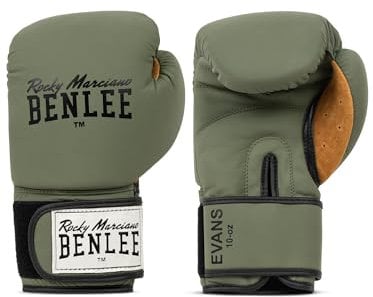 BENLEE Boxhandschuhe aus Leder Evans 18 oz, Army Green