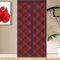 Wärmeschutzvorhang Winter Magnetisch Isolier Schutz Panel-Isolierung Türvorhang Thermo kälteschutz Filz Wasserdicht Winddicht Geräuschisolierung für Balkontür Wohnzimmer135x240cm Rot