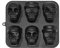 Holzsammlung Totenkopf Silikonform Halloween Backform 6-Fach Kuchenform Silikon,3D Totenkopf Silikon Eiswürfel,Perfekt für Whiskey, Cocktail und EIS, Süßigkeiten, Kuchen