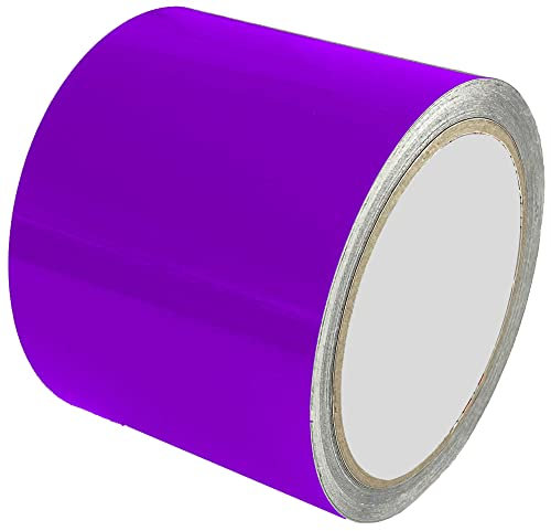 INDIGOS UG - Zierstreifen 10m x 50mm - violett glänzend - Auto Motorrad Boot Modellbau - Dekorstreifen Seitenstreifen Klebestreifen - Tuning - Car Wrapping Autofolie Zierleisten
