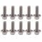 m6 bolts with captive washer + 10pcs Metals M6 Stainless Steel SS304 Screw kit, Hex Flange Screw Fixing Washer Head Bolts (M6 20) Replacement Accessory for 6mm flange bolt kit