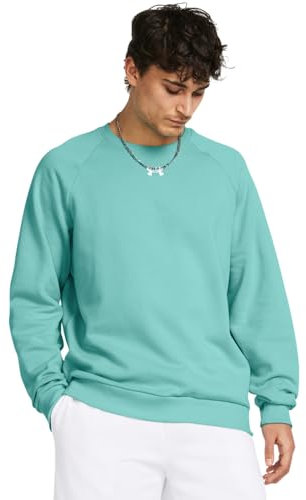 Under Armour Herren Rakip Polar Crew T-Shirt, (482) radial Turquoise/White, XL