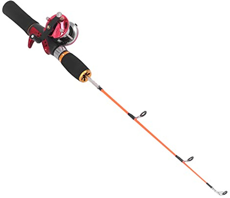Winter Ice Fishing Rod Fishing Reel with Fishing Line Ice Fishing Hook Ice Scoop Combination Gear Set for Outdoor Fishing