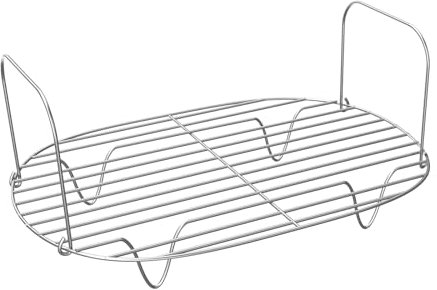 Omnikit Steam and Roast Rack - Compatible with Ninja Foodi Possible Cooker Pro 8.5 Qt MC1000, MC1001, MC1010 Series Slow Cooker Crock Pot - Chrome Coated Possiblecooker Accessories (Steam Rack)