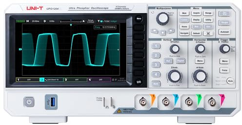 UNI-T UPO1000 Serie 50MHz/100MHz/200MHz 4Ch DSO Ultra Phosphor Digital Oszilloskop (UPO1204(200MHz))