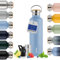 Blumtal Thermos - Bouteille en acier inoxydable à double paroi, sans BPA et isolante - Bouteille en acier inoxydable - Bouteille de thé - Gourde thermique - Gourde de sport,750ml,Bleu gris