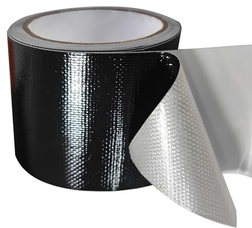 Birllaid Awning Repair Tape for Tarp, Heavy Duty Outdoor Repair Tape for Ripstop, Boat Covers, Tent, Sail Tape, Tear Repair Patch Kit, Waterproof, UVproof, Black