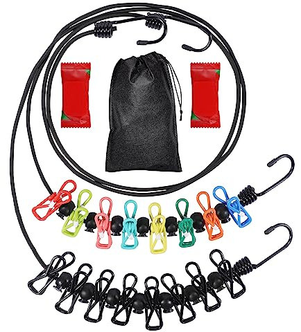 Tendedero portátil retráctil para viajes, 2 paquetes de tendedero portátil con 8 pinzas para la ropa, 2 paquetes de toallas comprimidas desechables, adecuado para tendedero interior, accesorios de