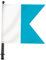SEAC Alpha Bandera DE BOYA Azul/Blanca, para BUCEADORES