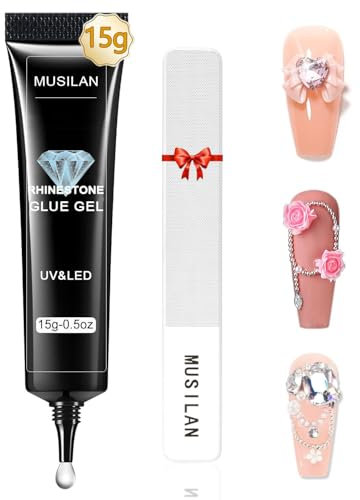 Colle à strass pour ongles, colle à ongles en gel pour strass, colle à strass super résistante pour perles, pierres, cristaux, diamants, décorations 3D, outils pour ongles, besoin de durcissement