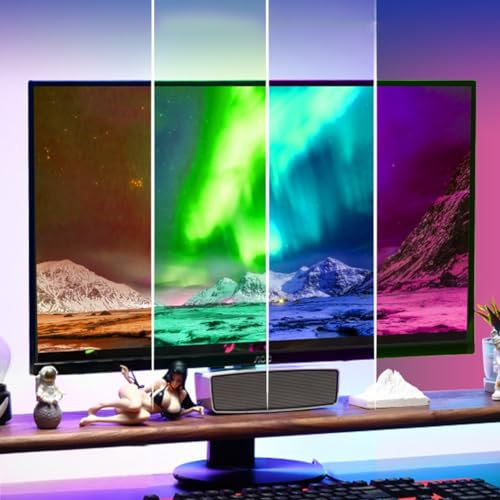Tv Led,led Lights For Tv,Ambience TV Same Screen Light,Gaming Room LED Light Strip,Monitor Computer Synchronisation,Decorative Light Strip Screen Backlight,lights For Tv Color Changing(For 45in monito